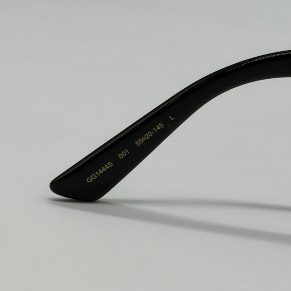 NEW GG1444S 001 GUCCI BLACK GREY SQUARE UNISEX GUCCI SUNGLASSES - Picture 11 of 14